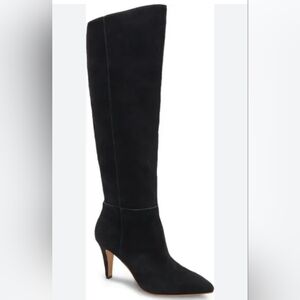 NEW Dolce Vita Haze High Heeled suede knee high boot black SZ 10